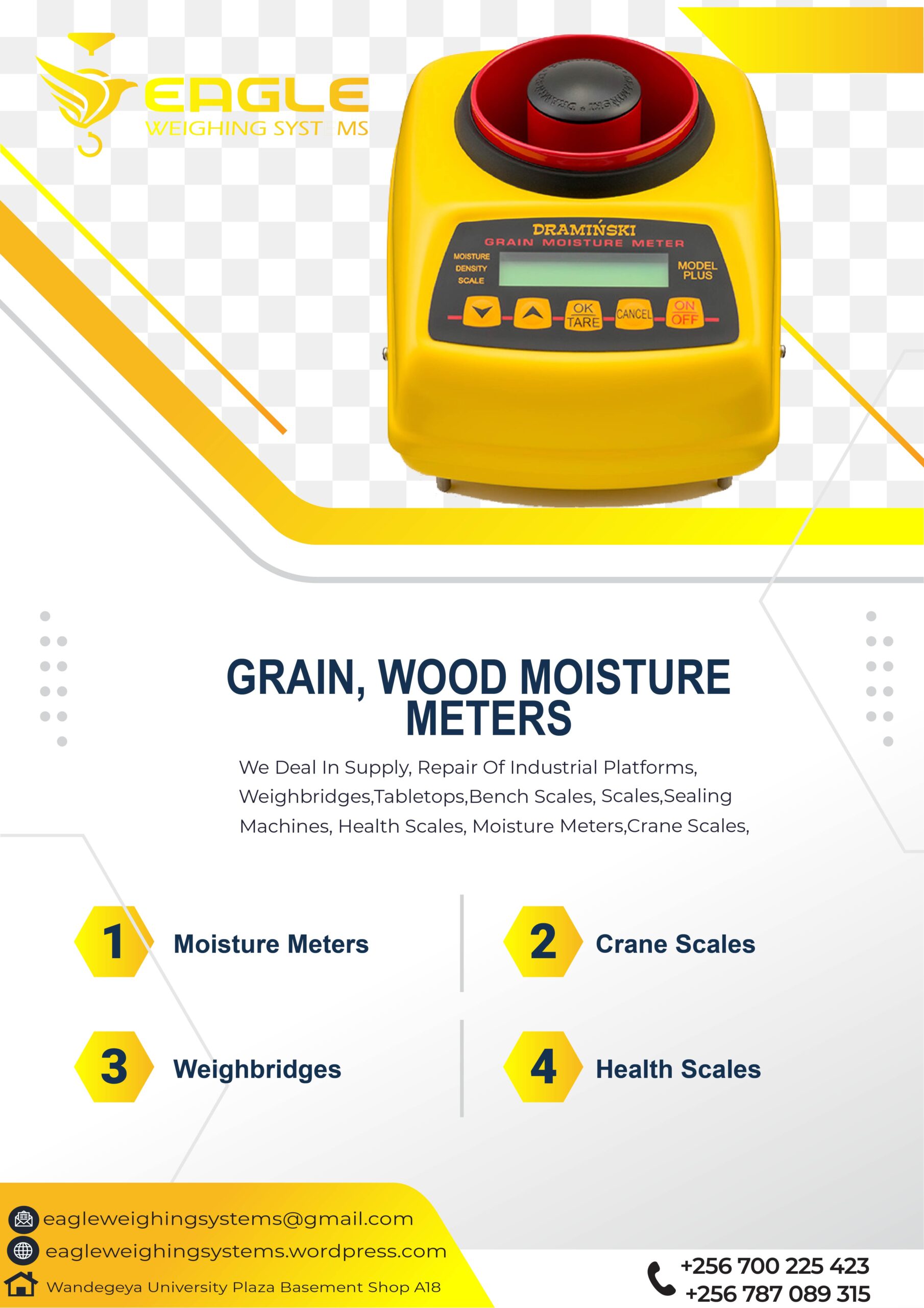 Sorghum Moisture Meter In Uganda offers a range of high-quality moisture meters designed specifically for measuring the moisture content of sorghum and other grains.